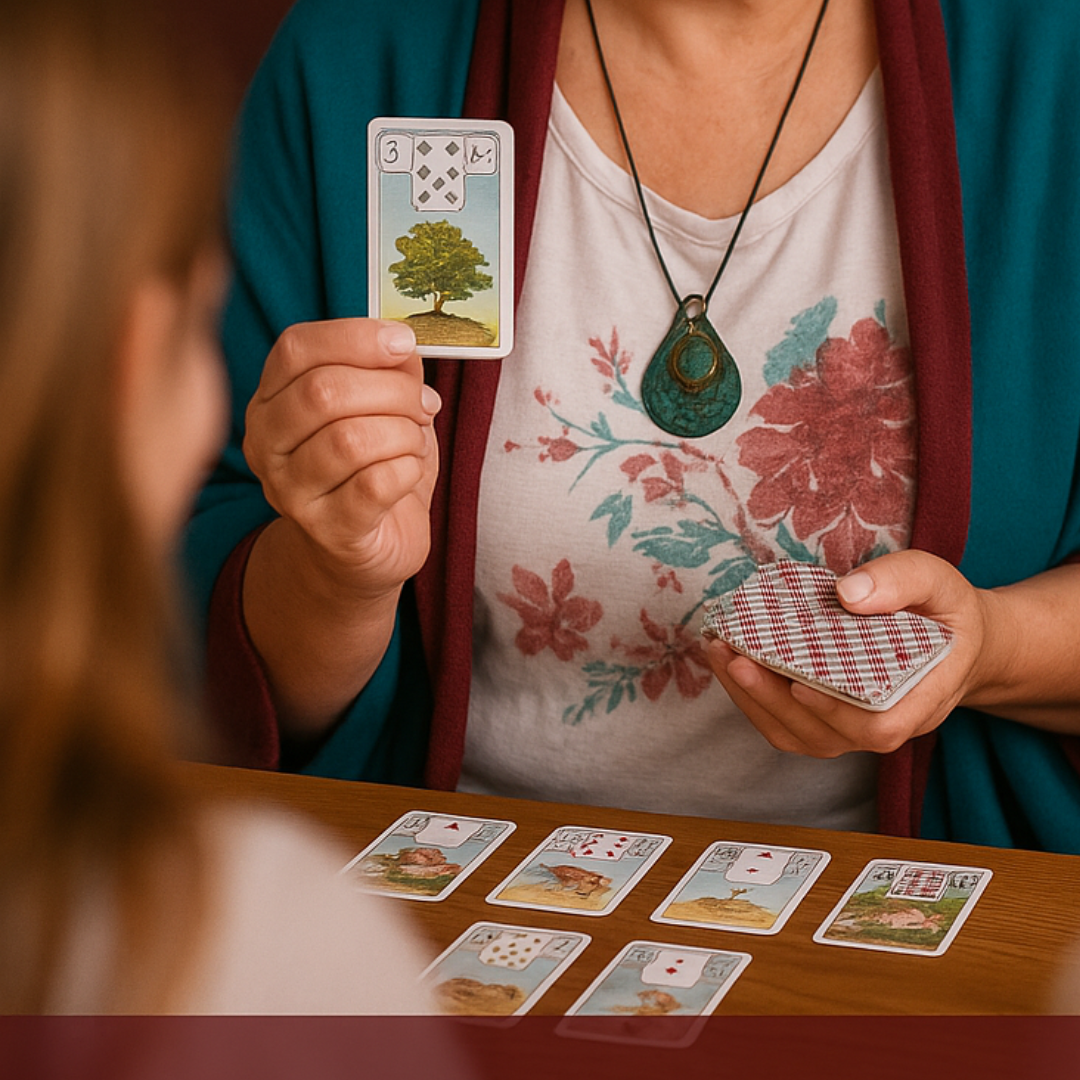 Atendimentos terapêuticos personalizados com abordagem integrativa: Baralho Lenormand, Oráculo, Jogo do Amor, Constelação Sistêmica, Florais de Bach, ThetaHealing e Cafeomancia. Cada sessão é conduzida com escuta sensível, profundo respeito e conexão espiritual, oferecendo clareza, equilíbrio emocional e expansão da consciência. Ideal para quem busca respostas, alívio de bloqueios, fortalecimento pessoal e reconexão com seu propósito. Atendimentos online e presenciais com sigilo, acolhimento e cuidado verdadeiro.